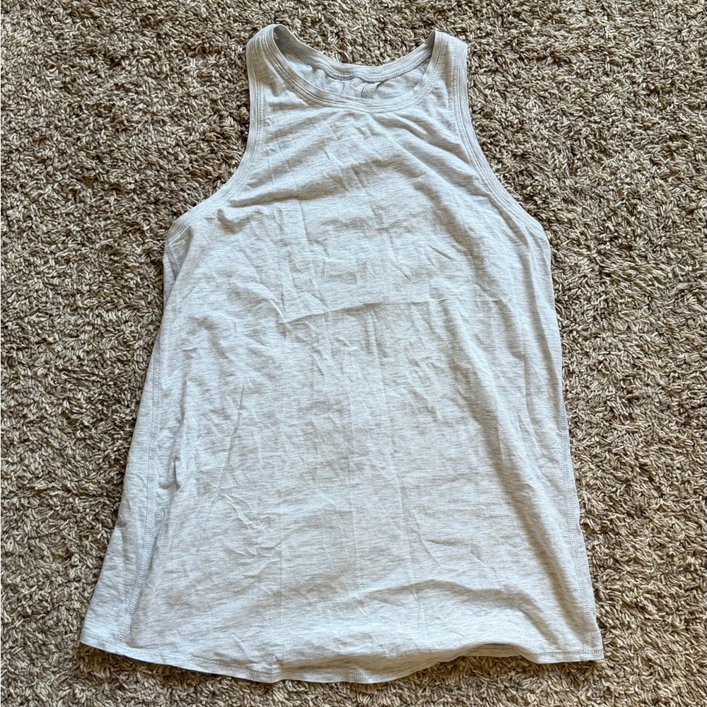Lululemon All Tied Up Tank Top – Light Heathered Grey – Size 2